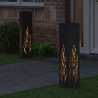 Słoneczna LED lampa na ścieżkę 2 pcs Czarny