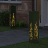 Słoneczna LED lampa na ścieżkę 2 pcs Zielony oliwkowy