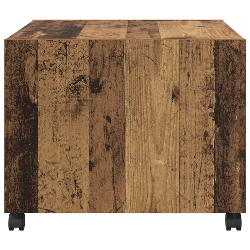 Stolik kawowy z szufladą Stare drewno 55 x 55 x 45cm