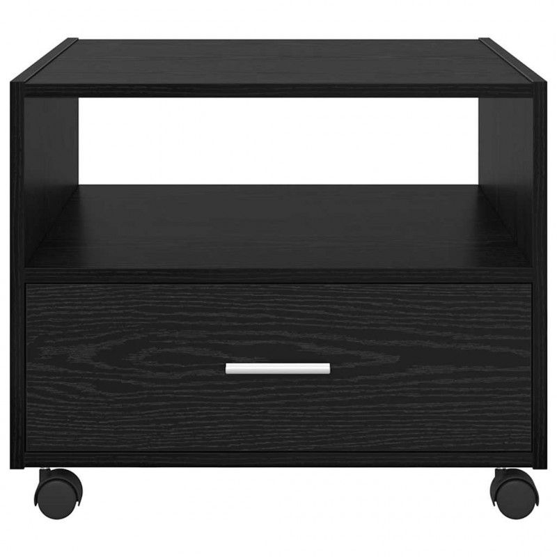 Stolik kawowy Czarny Dąb 55 x 55 x 45cm Materiał drewnopochodny