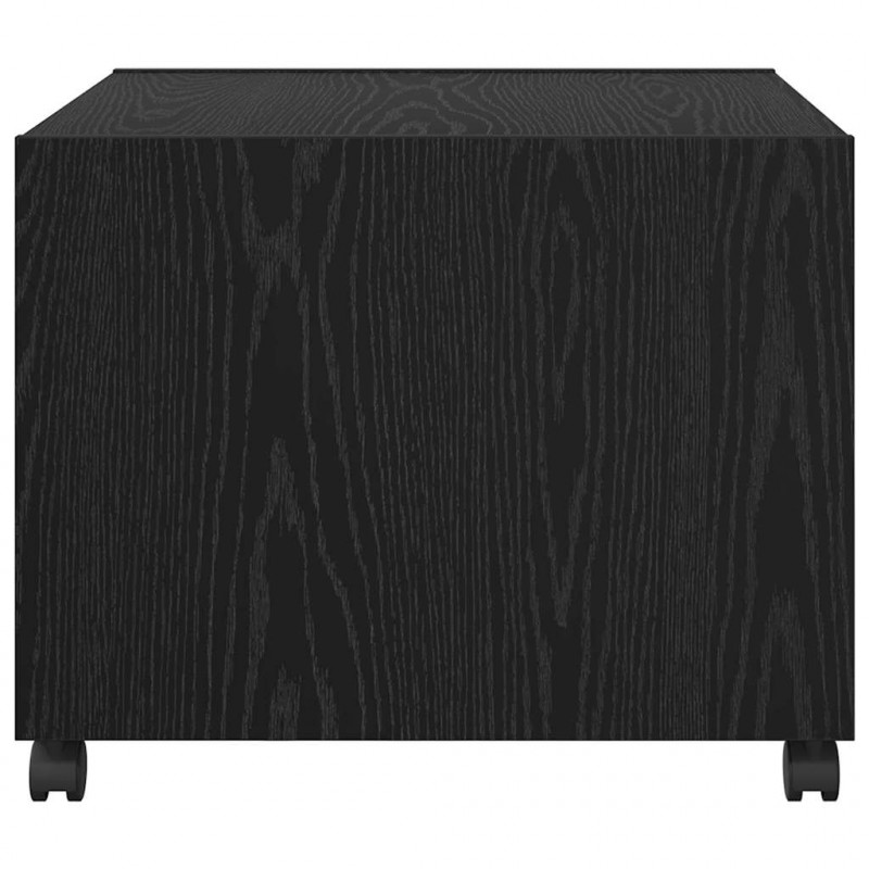 Stolik kawowy Czarny Dąb 55 x 55 x 45cm Materiał drewnopochodny