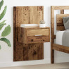 Szafka Nocna z szufladą 2 pcs Stare drewno 50 x 32,5 x 80cm