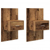 Szafka Nocna z szufladą 2 pcs Stare drewno 50 x 32,5 x 80cm