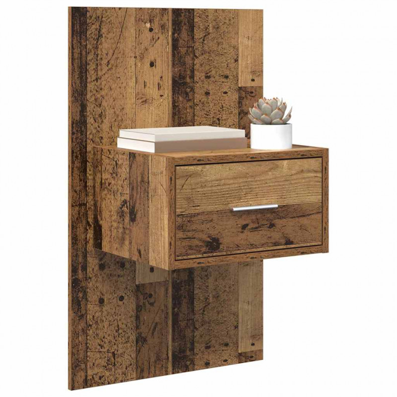 Szafka Nocna z szufladą 2 pcs Stare drewno 50 x 32,5 x 80cm