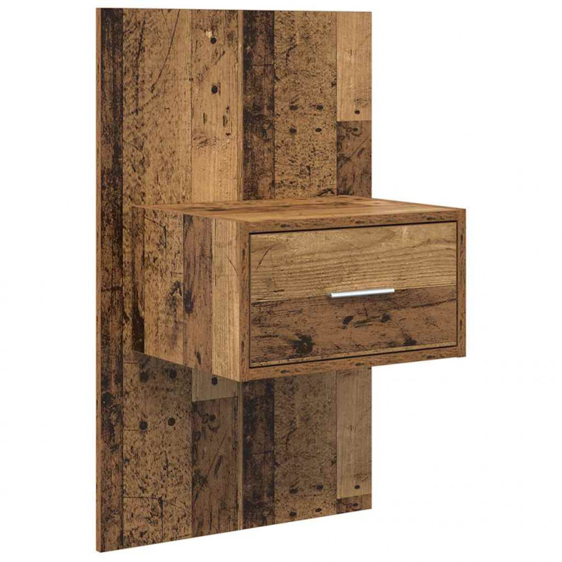 Szafka Nocna z szufladą 2 pcs Stare drewno 50 x 32,5 x 80cm