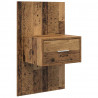 Szafka Nocna z szufladą 2 pcs Stare drewno 50 x 32,5 x 80cm