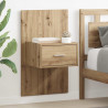 Szafka Nocna 2 pcs Dąb rzemieślniczy 50 x 32,5 x 80cm