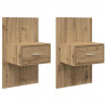 Szafka Nocna 2 pcs Dąb rzemieślniczy 50 x 32,5 x 80cm