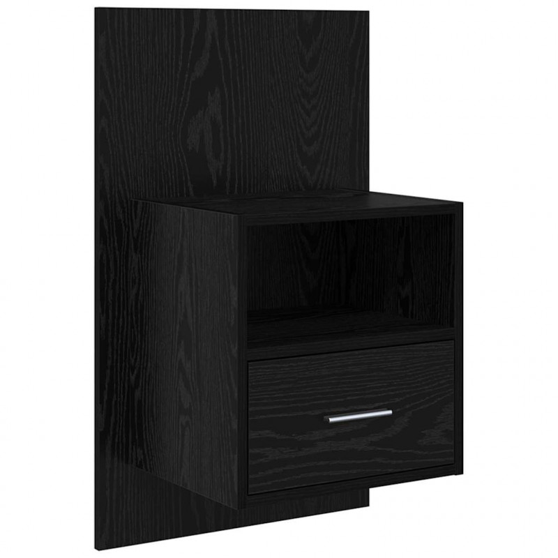 Szafka Nocna z szufladą 2 pcs Czarny Dąb 50 x 32,5 x 80cm