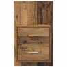 Ścienny stolik nocny 2 pcs Stare drewno 48,5 x 32,5 x 80 cm