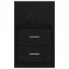 Ścienny stolik nocny 2 pcs Czarny Dąb 48,5 x 32,5 x 80 cm