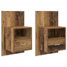 Szafka Nocna z szufladą 2 pcs Stare drewno 50 x 32.5 x 80cm