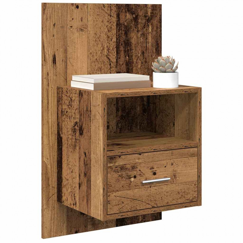 Szafka Nocna z szufladą 2 pcs Stare drewno 50 x 32.5 x 80cm