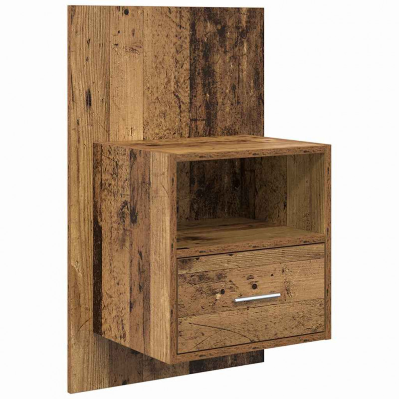 Szafka Nocna z szufladą 2 pcs Stare drewno 50 x 32.5 x 80cm