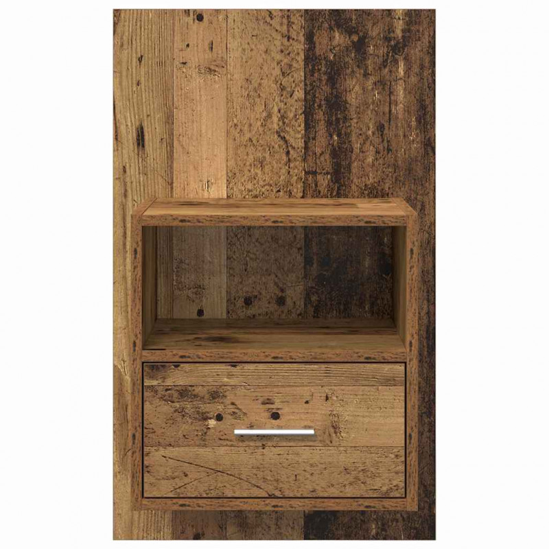 Szafka Nocna z szufladą 2 pcs Stare drewno 50 x 32.5 x 80cm