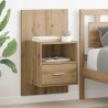 Szafka Nocna 2 pcs Dąb rzemieślniczy 50 x 32.5 x 80cm