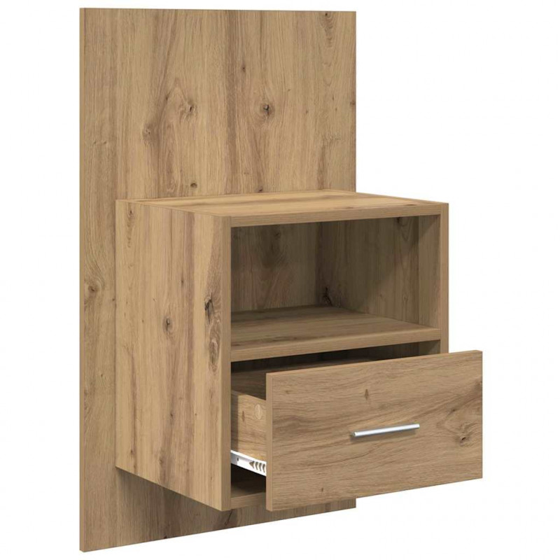 Szafka Nocna 2 pcs Dąb rzemieślniczy 50 x 32.5 x 80cm