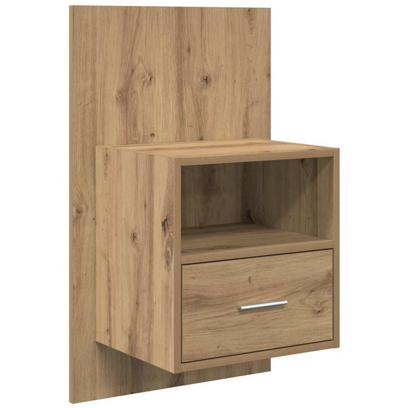 Szafka Nocna 2 pcs Dąb rzemieślniczy 50 x 32.5 x 80cm
