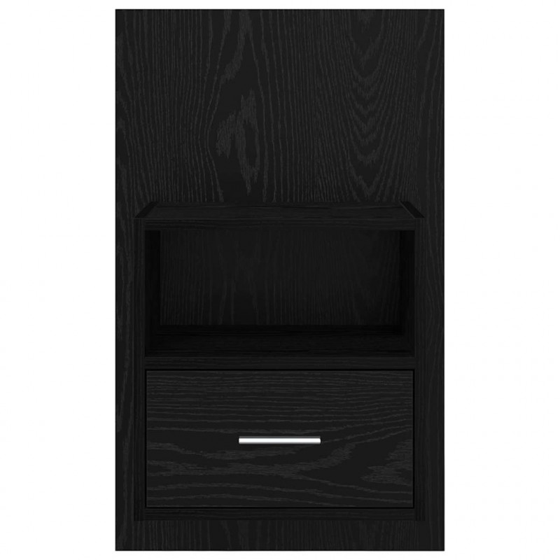 Szafka Nocna z szufladą 2 pcs Czarny Dąb 50 x 32.5 x 80cm