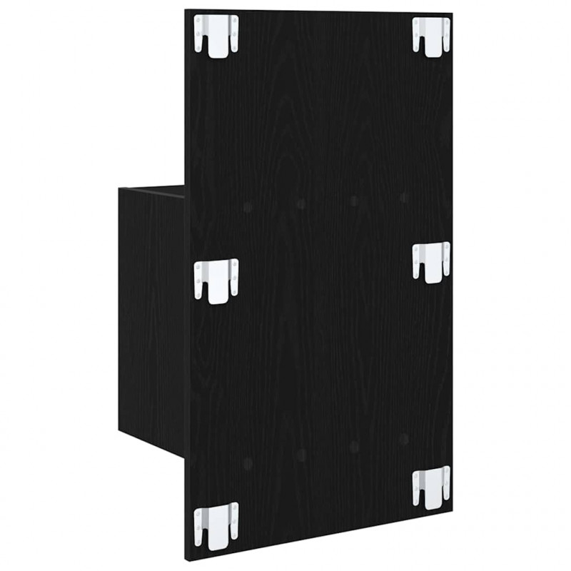 Szafka Nocna z szufladą 2 pcs Czarny Dąb 50 x 32.5 x 80cm