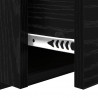 Szafka Nocna z szufladą 2 pcs Czarny Dąb 50 x 32.5 x 80cm