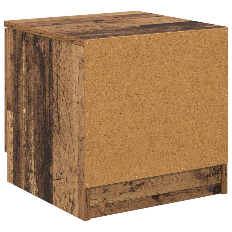 Szafka pod łóżko z szufladą 2 pcs Stare drewno 40 x 39 x 40cm