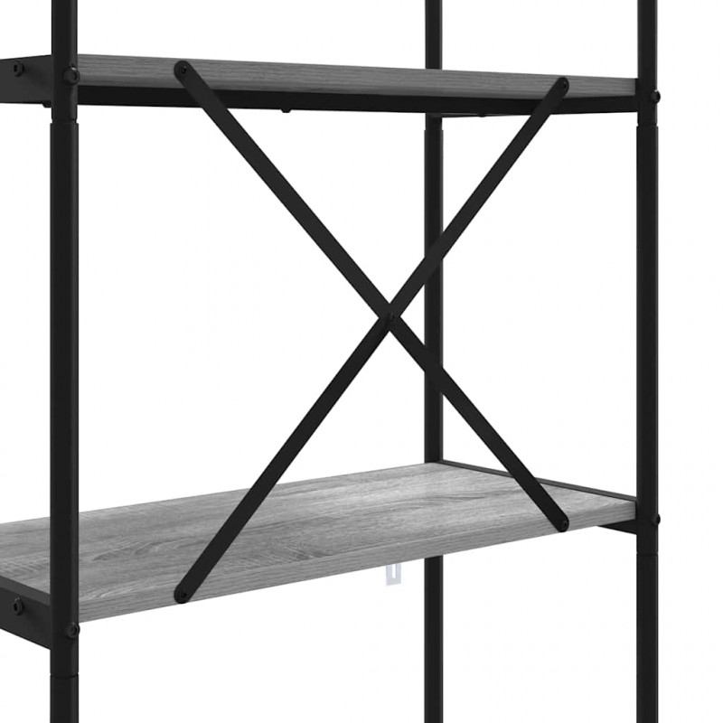 Półka na książki Szary Sonoma 80 x 30 x 146 cm