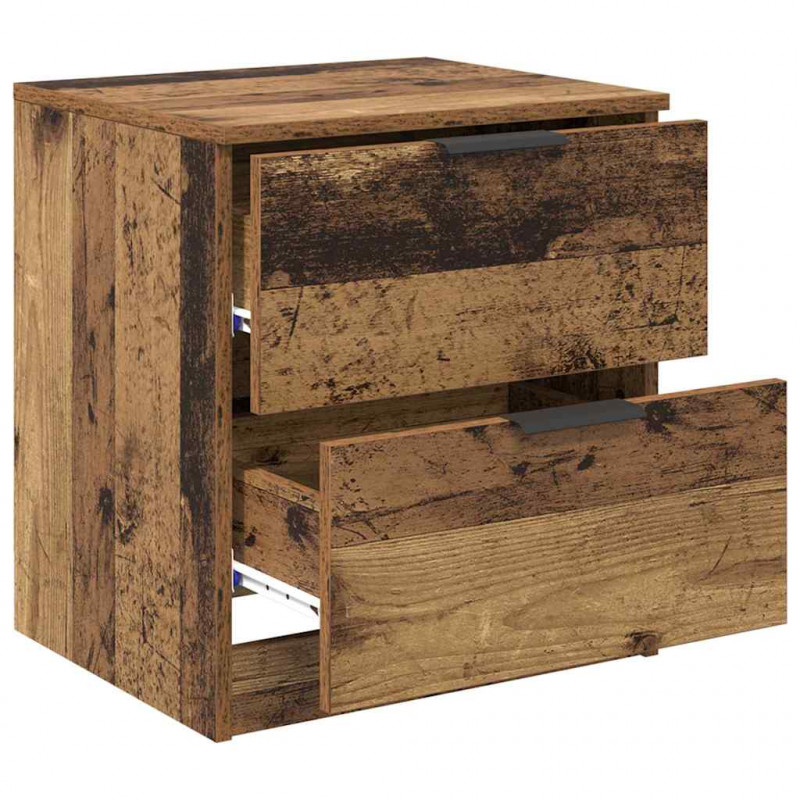Szafka Nocna z szufladą 2 pcs Stare drewno 45 x 39 x 50cm