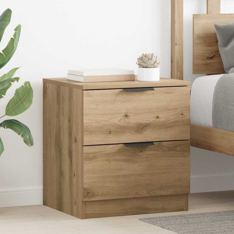 Szafka Nocna z szufladą 2 pcs Dąb rzemieślniczy 45 x 39 x 50cm