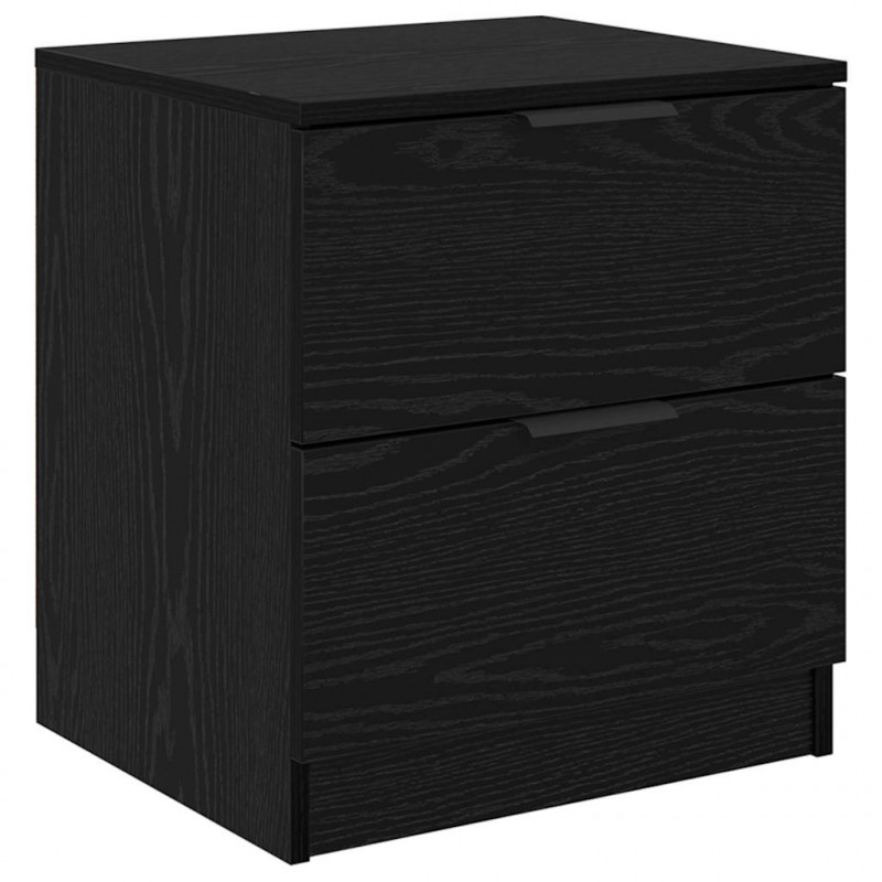 Szafka Nocna z szufladą 2 pcs Czarny Dąb 45 x 39 x 50cm