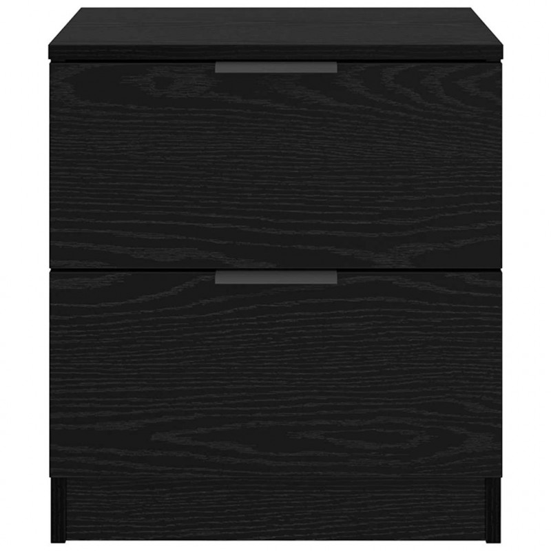 Szafka Nocna z szufladą 2 pcs Czarny Dąb 45 x 39 x 50cm