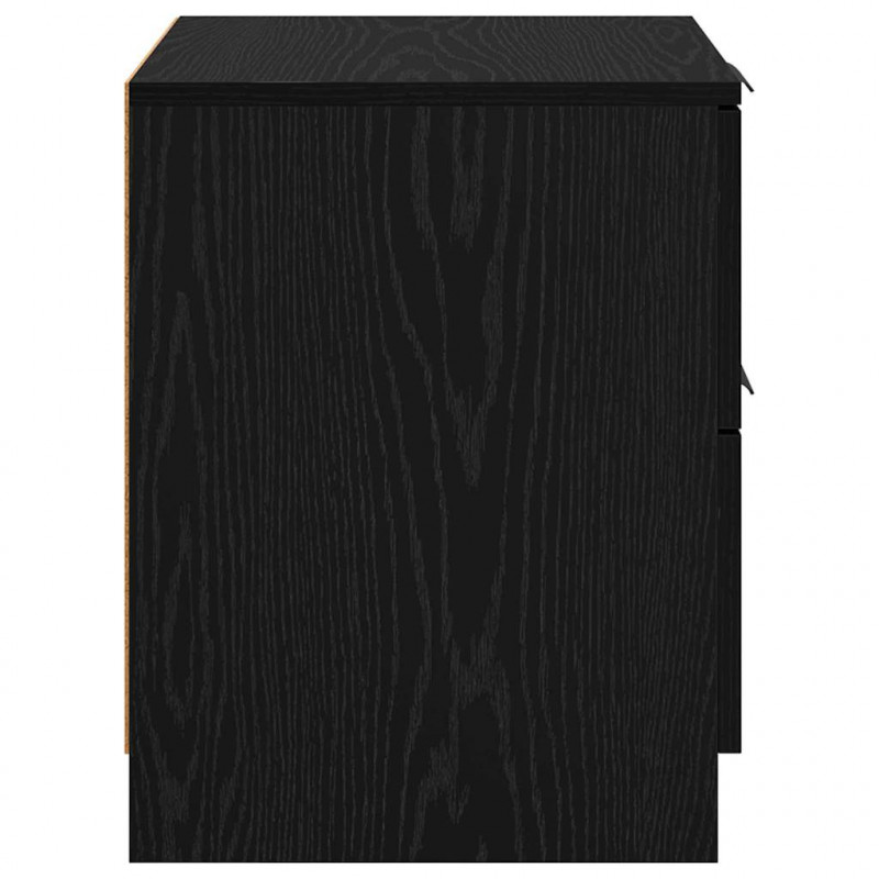 Szafka Nocna z szufladą 2 pcs Czarny Dąb 45 x 39 x 50cm