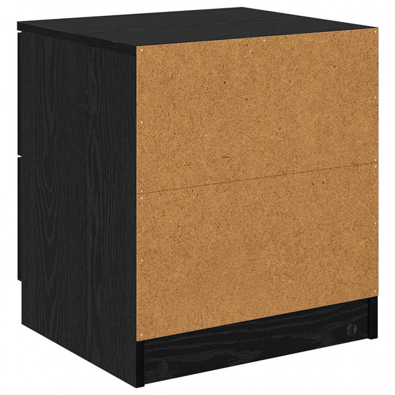 Szafka Nocna z szufladą 2 pcs Czarny Dąb 45 x 39 x 50cm