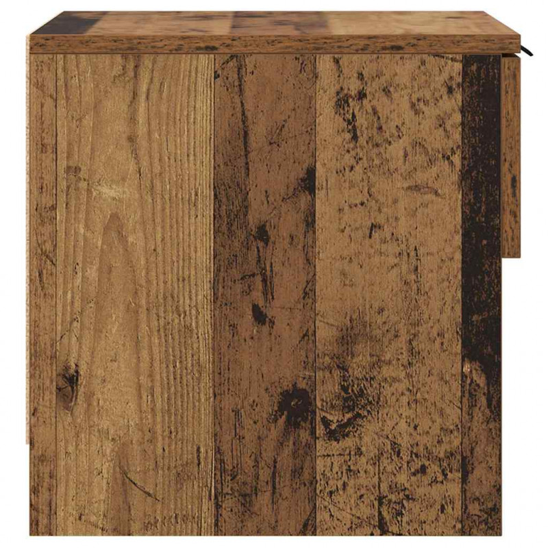 Szafka pod łóżko z szufladą 2 pcs Stare drewno 40 x 39 x 40cm