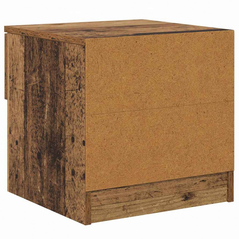 Szafka pod łóżko z szufladą 2 pcs Stare drewno 40 x 39 x 40cm
