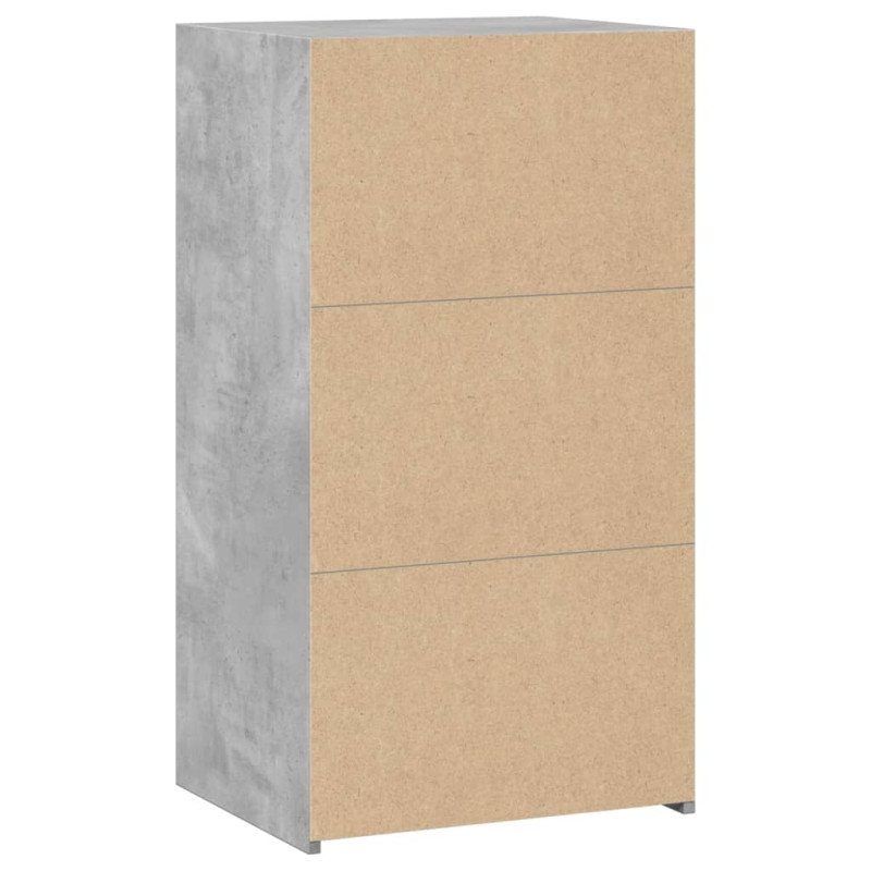 Szafka, szarość betonu, 50x41x93 cm, materiał drewnopochodny