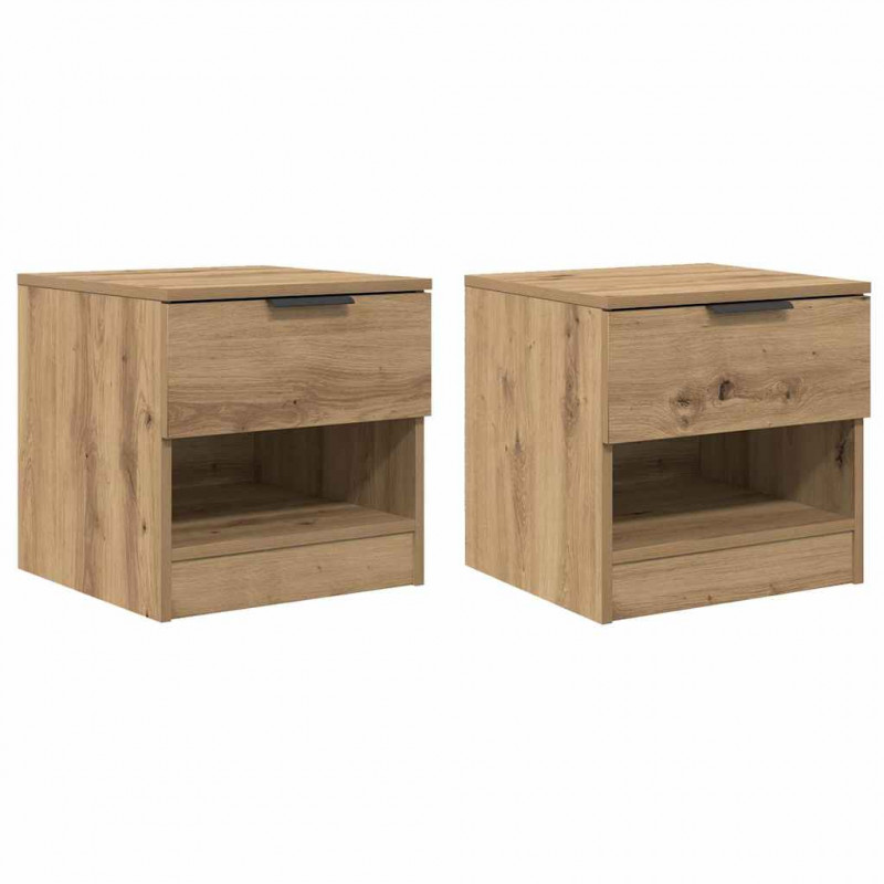 Szafka pod łóżko 2 pcs Dąb rzemieślniczy 40 x 39 x 40cm