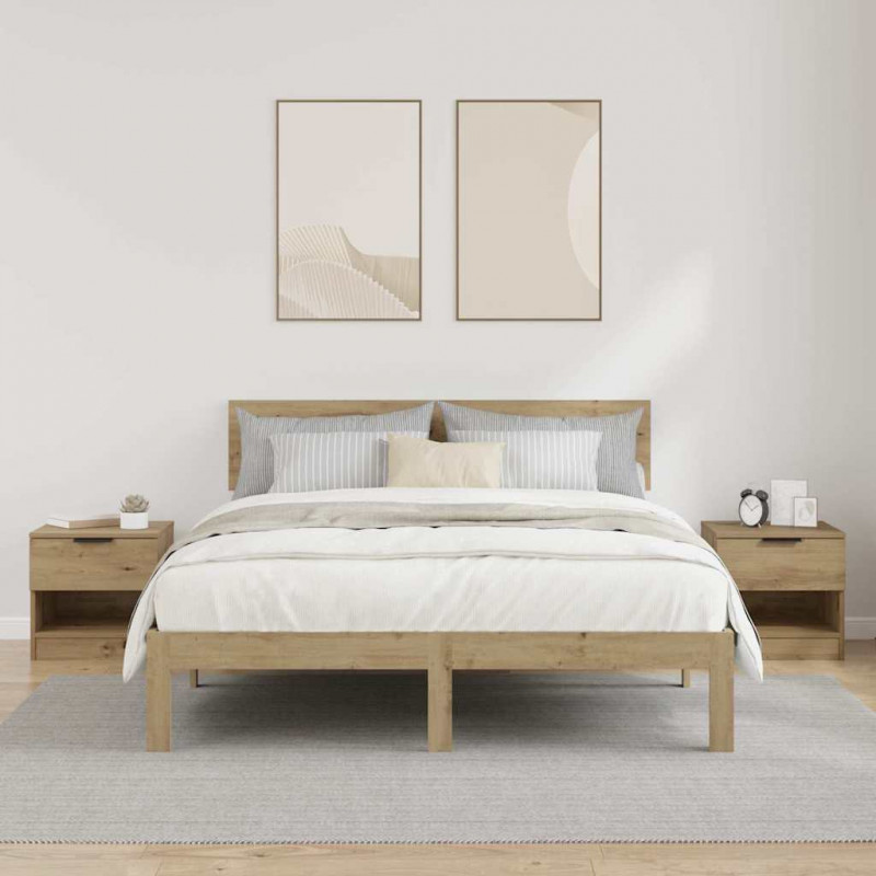 Szafka pod łóżko 2 pcs Dąb rzemieślniczy 40 x 39 x 40cm