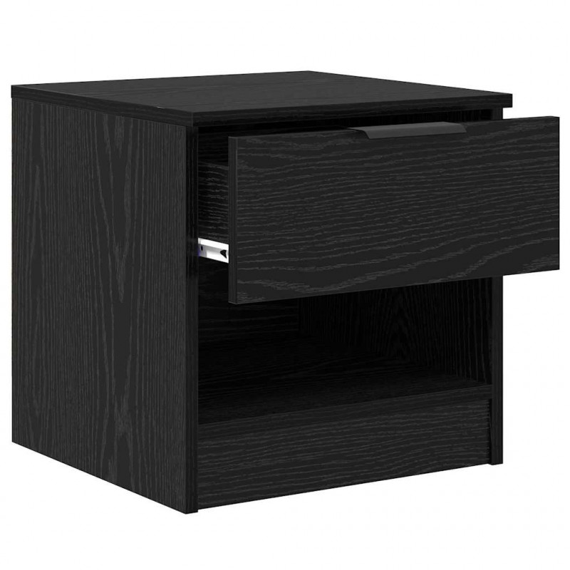 Szafka pod łóżko z szufladą 2 pcs Czarny Dąb 40 x 39 x 40cm