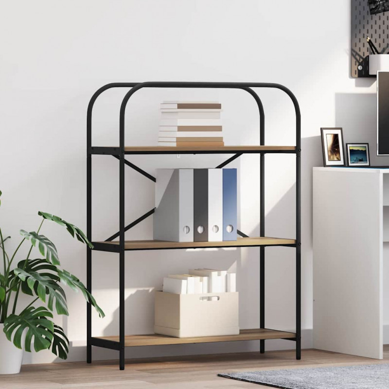 Półka na książki Dąb rzemieślniczy 80 x 30 x 109 cm