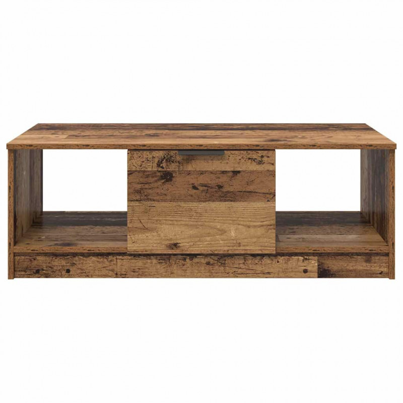 Stolik kawowy z szufladą Stare drewno 102 x 50 x 36cm