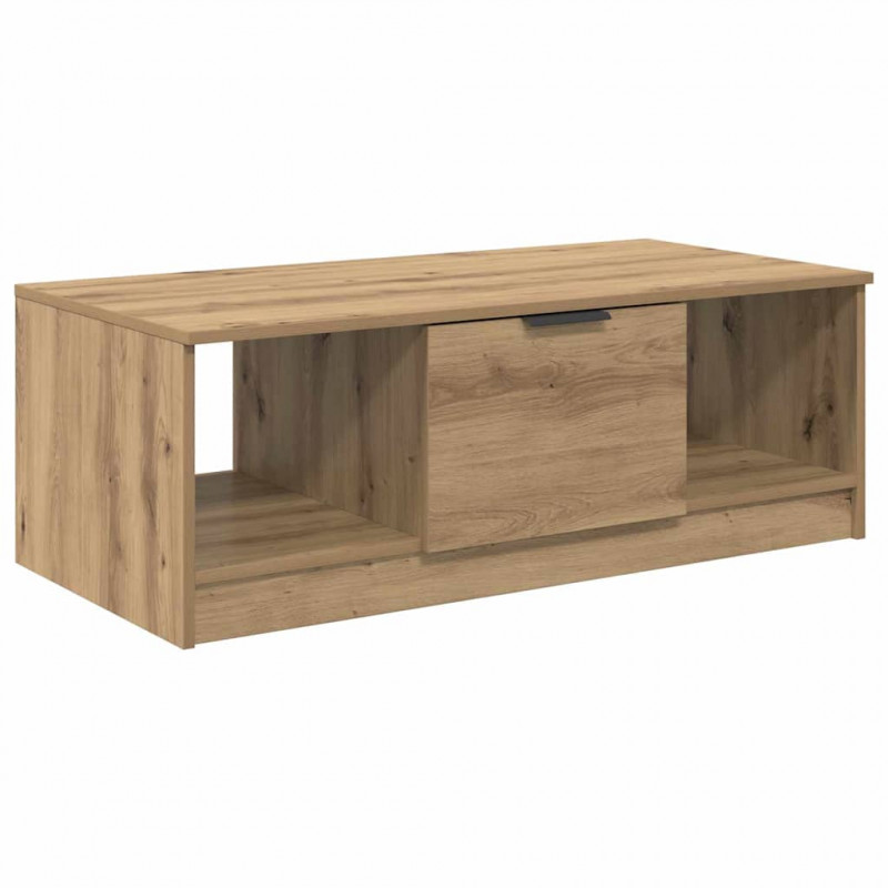 Stolik kawowy z szufladą Dąb rzemieślniczy 102 x 50 x 36cm