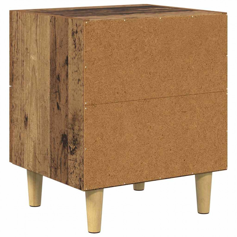 Szafka pod łóżko z szufladą 2 pcs Stare drewno 40 x 35 x 47,5cm