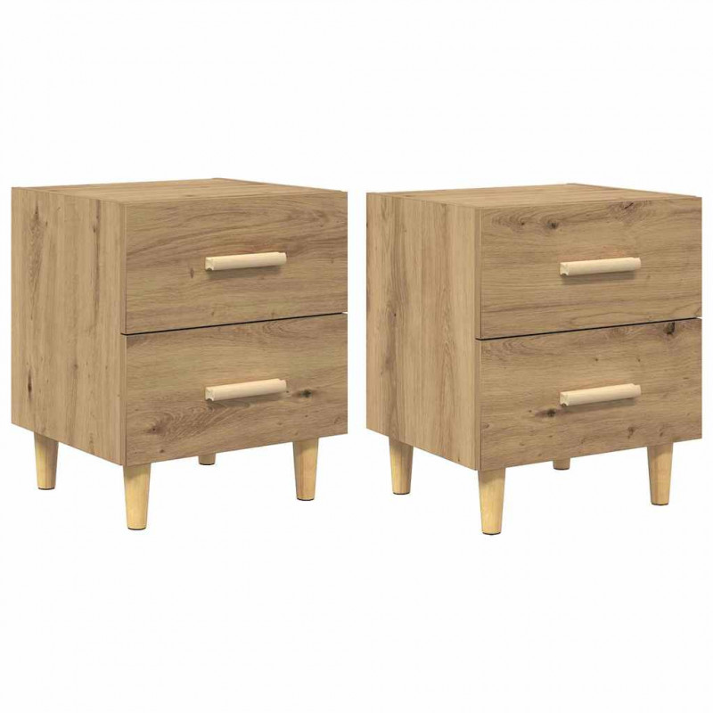 Szafka pod łóżko 2 pcs Dąb rzemieślniczy 40 x 35 x 47,5cm