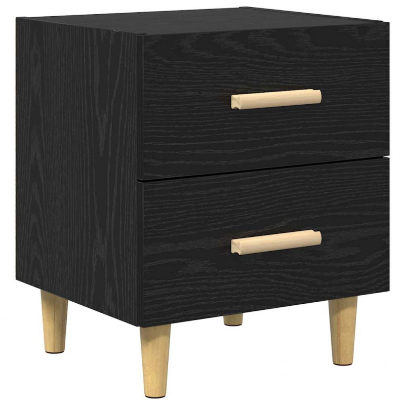 Szafka pod łóżko z szufladą 2 pcs Czarny Dąb 40 x 35 x 47,5cm