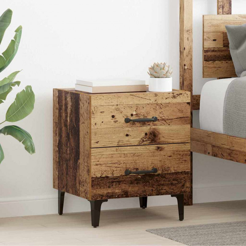 Szafka pod łóżko 2 pcs Stare drewno 40 x 35 x 47,5 cm