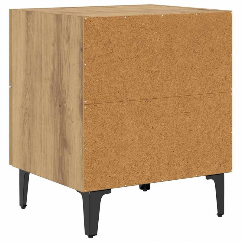 Szafka pod łóżko 2 pcs Dąb rzemieślniczy 40 x 35 x 47,5 cm