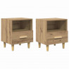 Szafka Nocna z szufladą 2 pcs Dąb rzemieślniczy 40 x 35 x 47 cm