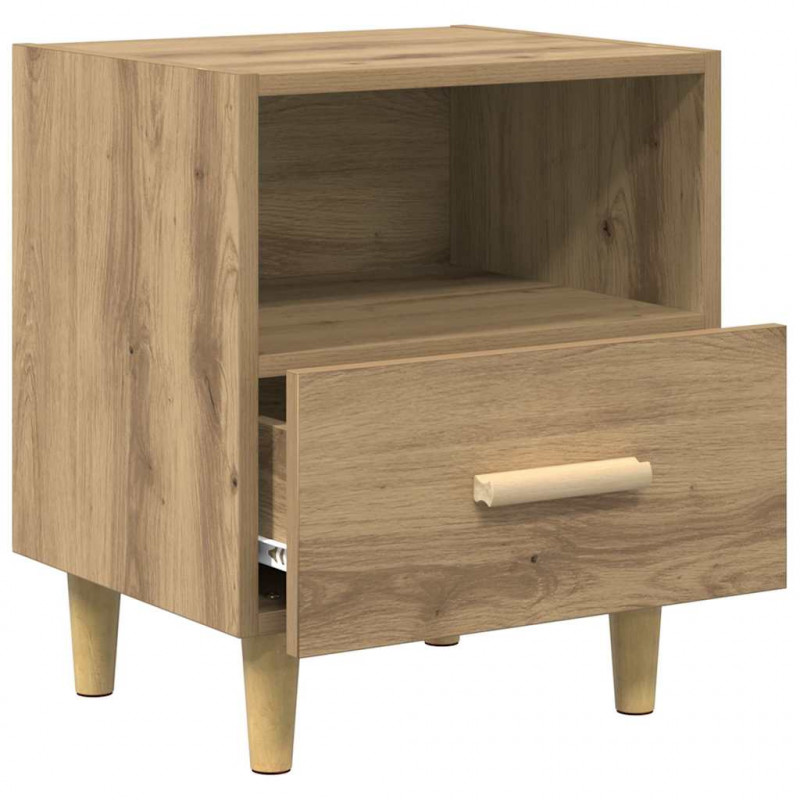 Szafka Nocna z szufladą 2 pcs Dąb rzemieślniczy 40 x 35 x 47 cm