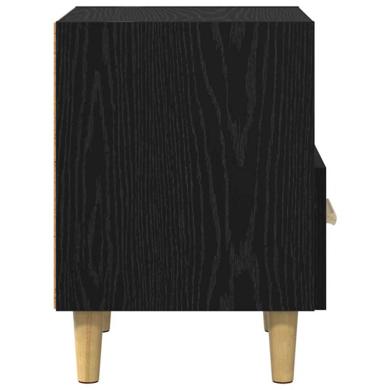 Szafka Nocna z szufladą 2 pcs Czarny Dąb 40 x 35 x 47 cm